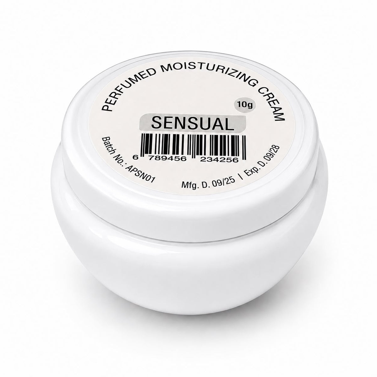 Perfumed moisturiser cream