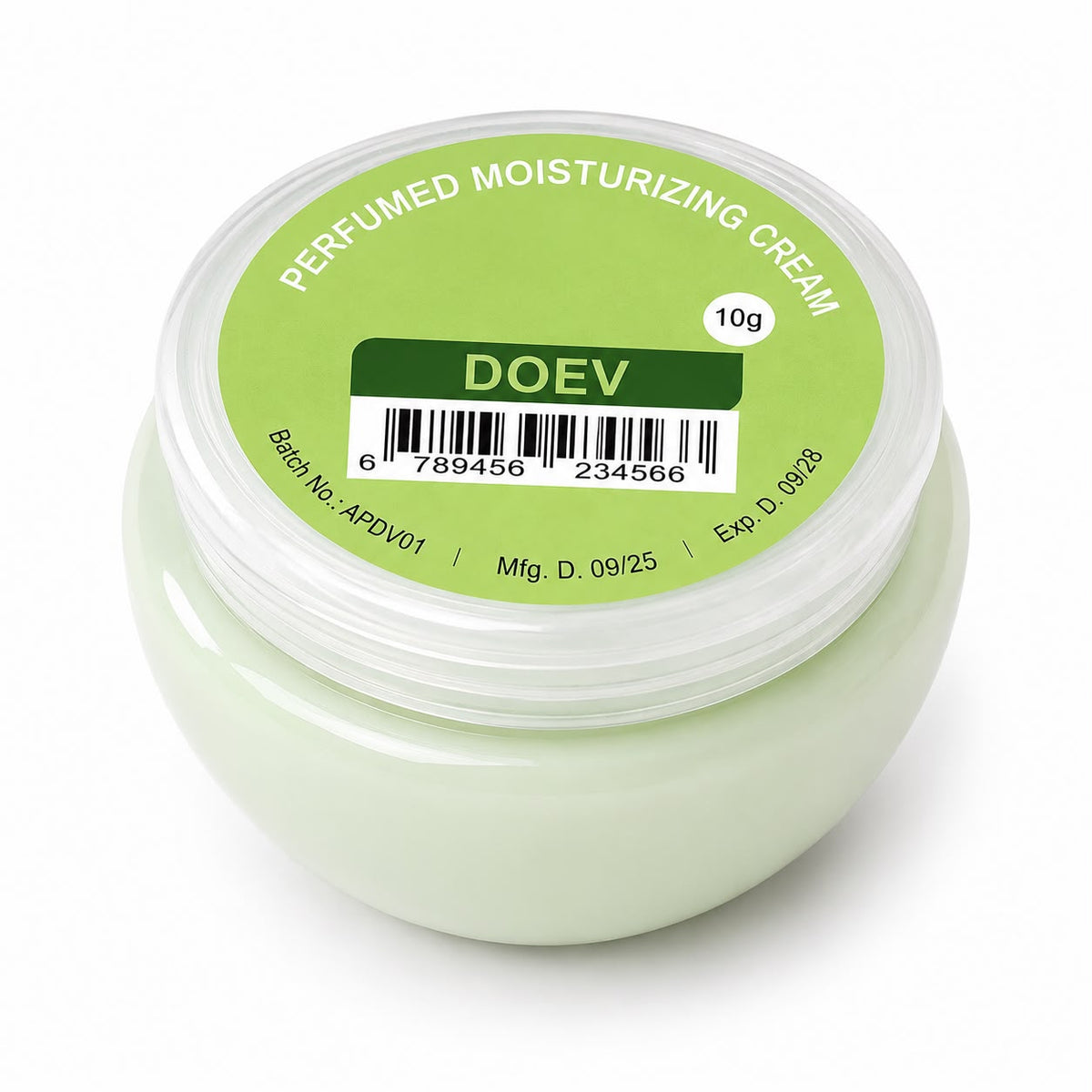 Perfumed moisturiser cream